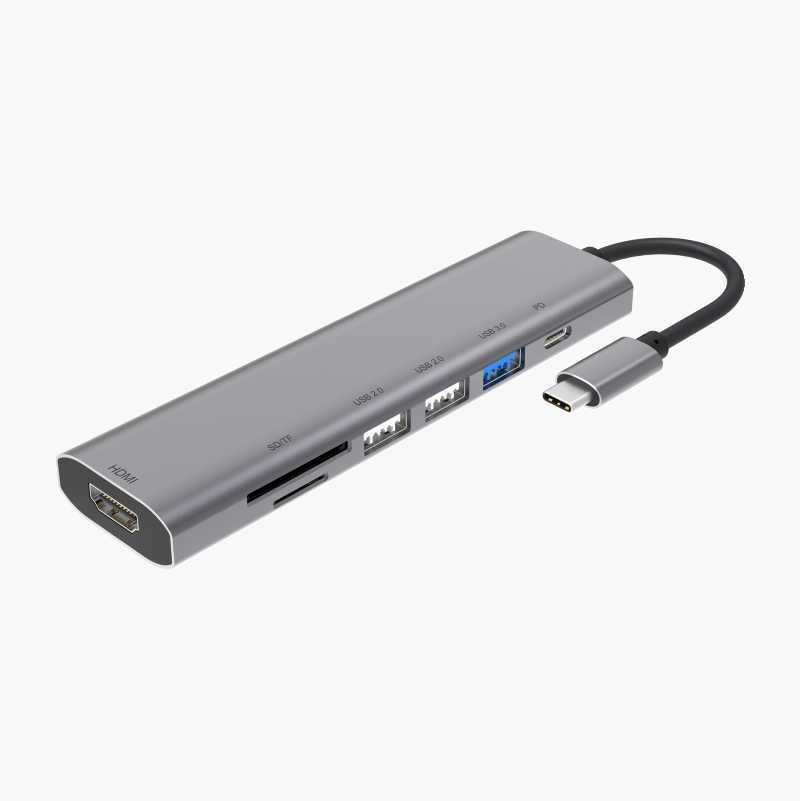 USB C-hub, 7 utganger v:2240913 USB C-hub, 7 utganger v:2240913