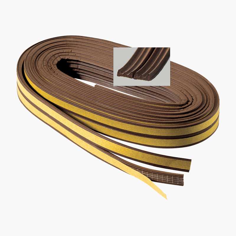 Tetningslist, E-profil, 6 m x 9 mm x 4 mm v:9962633 Tetningslist, E-profil, 6 m x 9 mm x 4 mm v:9962633