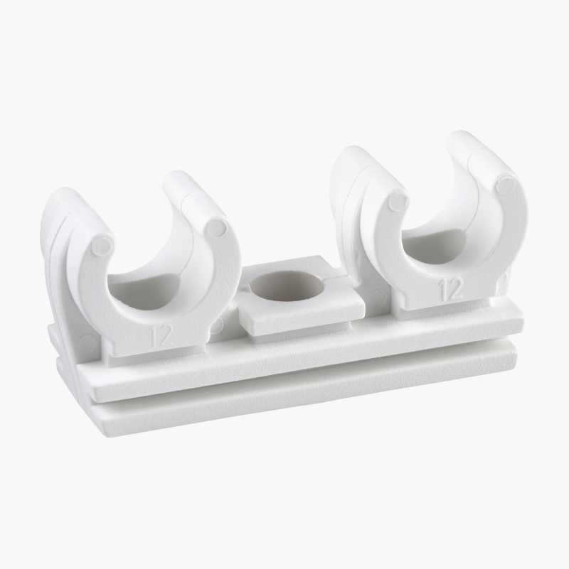 Rørklemme, 12 mm, dobbel, 5‑pakning v:7271059