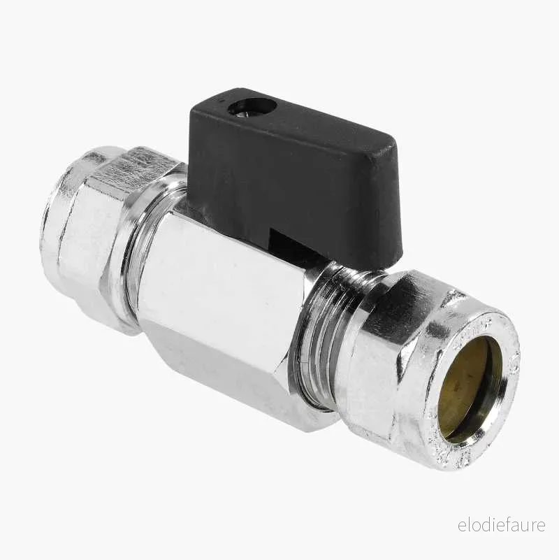 Minikuleventil, rett, 10 x 10 mm v:2157954
