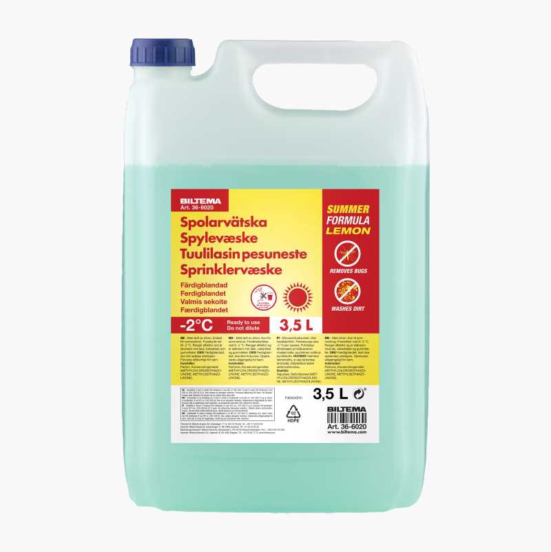 Sommerspylervæske, ferdigblandet, 3,5 L v:6020523 Sommerspylervæske, ferdigblandet, 3,5 L v:6020523