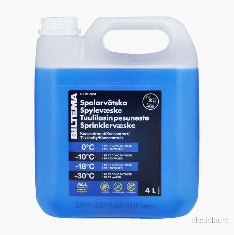 Spylervæske, konsentrert, 4 L v:4943987 Spylervæske, konsentrert, 4 L v:4943987