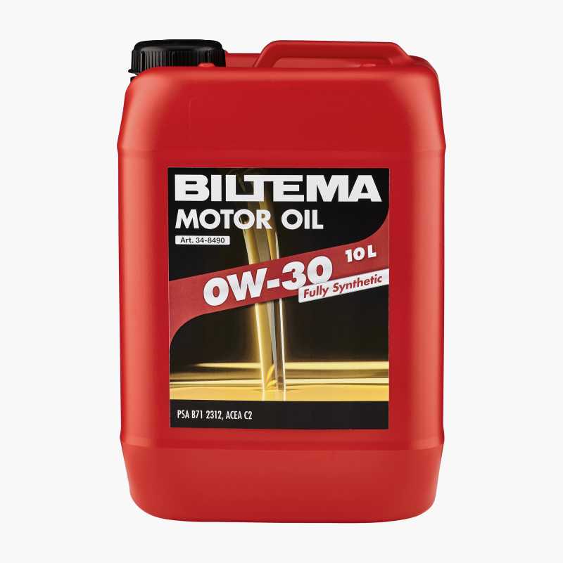 Helsyntetisk motorolje, 0W-30, ACEA C2, 10 L v:6658679 Helsyntetisk motorolje, 0W-30, ACEA C2, 10 L v:6658679