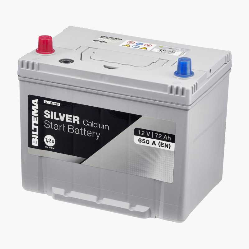 Startbatteri Sølv, 12 V, 72 Ah v:5822625 Startbatteri Sølv, 12 V, 72 Ah v:5822625