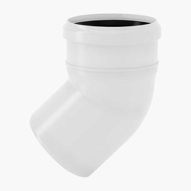 Avløpsbøy 45°, innendørs Ø40 mm v:6452407