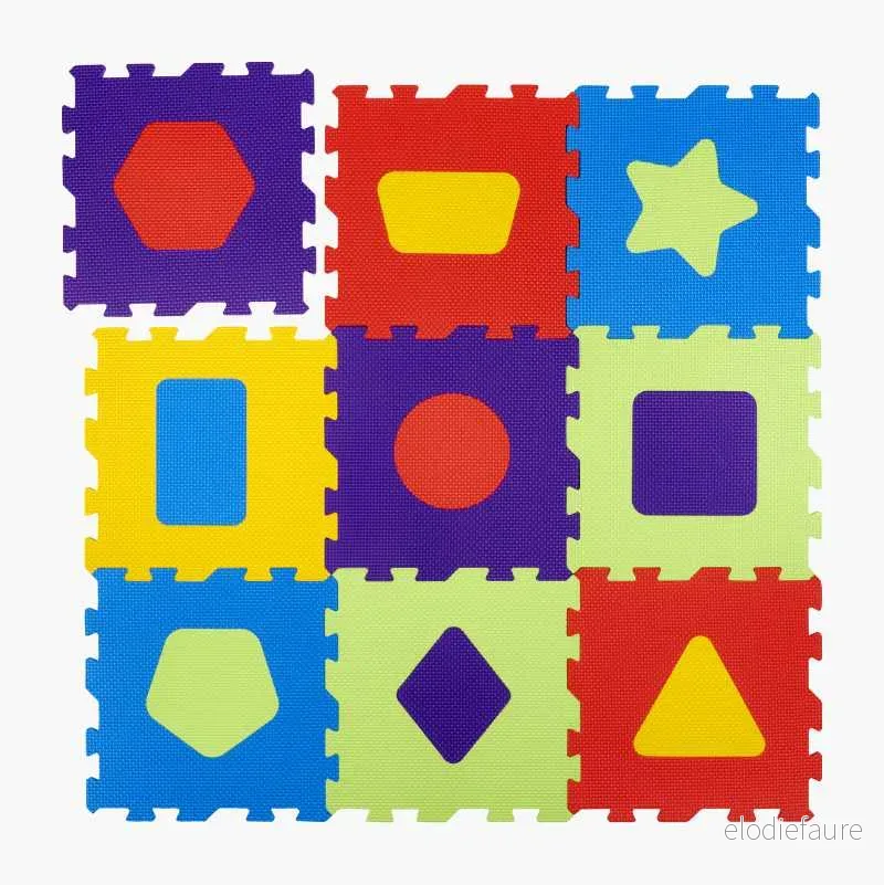 Puslematte, 9 brikker v:7825798 Puslematte, 9 brikker v:7825798