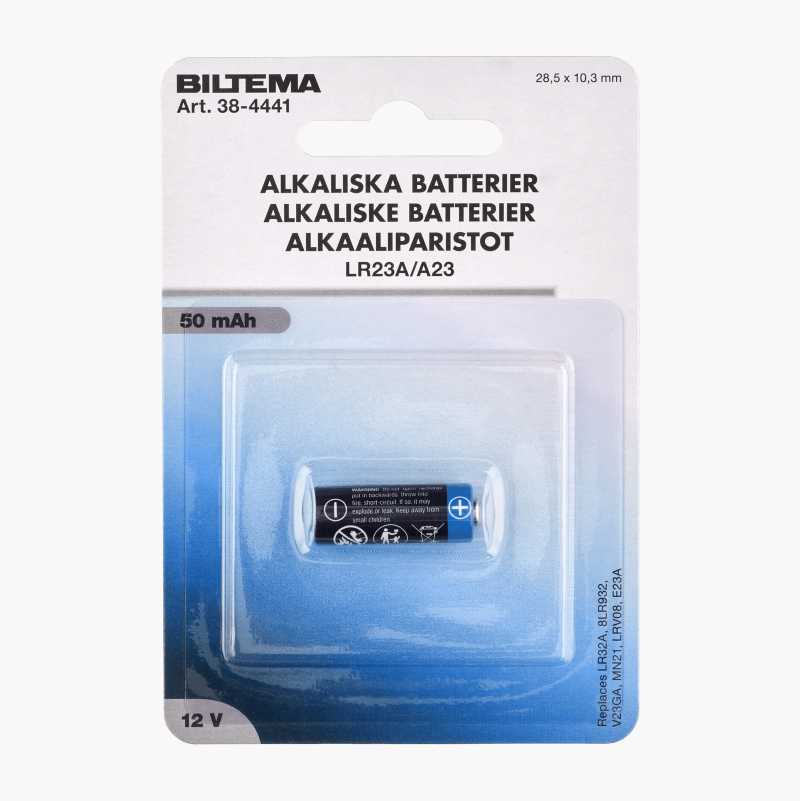 LR23A/A23M, alkalisk batteri, 12 V v:8260561 LR23A/A23M, alkalisk batteri, 12 V v:8260561
