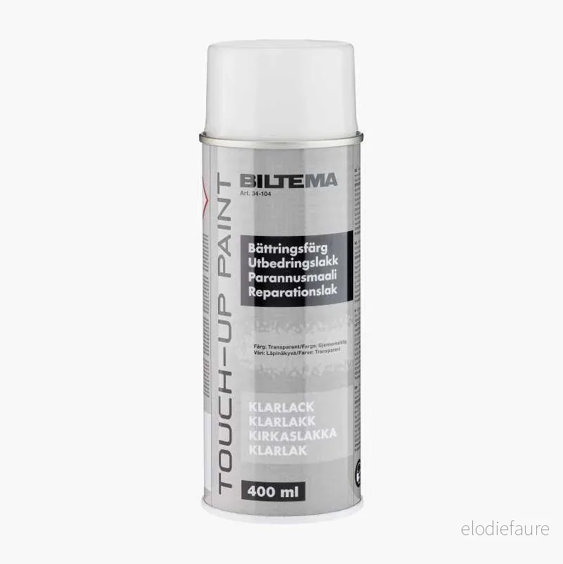 Klarlakk til Biltema utbedringslakk, 400 ml v:3626974 Klarlakk til Biltema utbedringslakk, 400 ml v:3626974