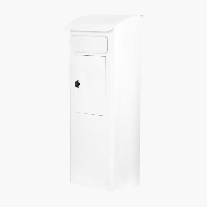 Postkasse bakkemodell, hvit v:6744748