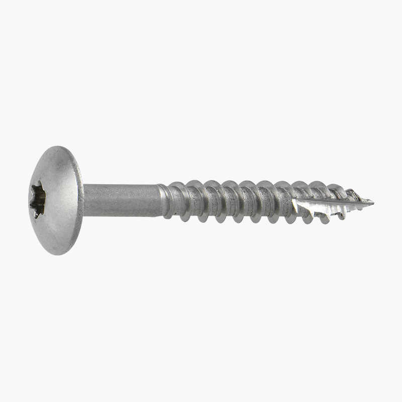 Fasadeskrue uten tetningsskive 4,8 x 38 mm, A2, 200 stk. v:8968272