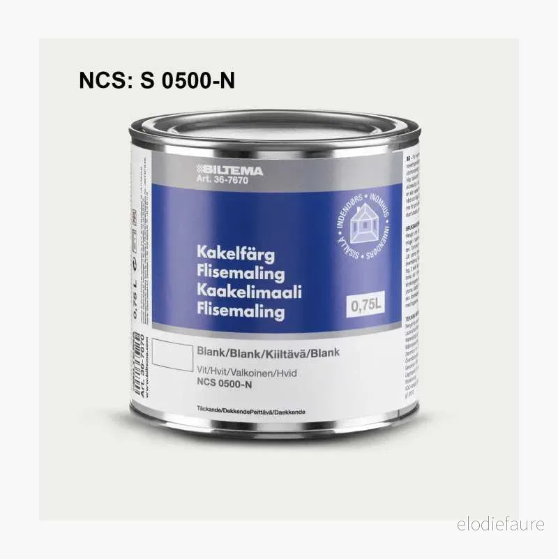 Flisemaling, hvit, 0,75 L v:2825034