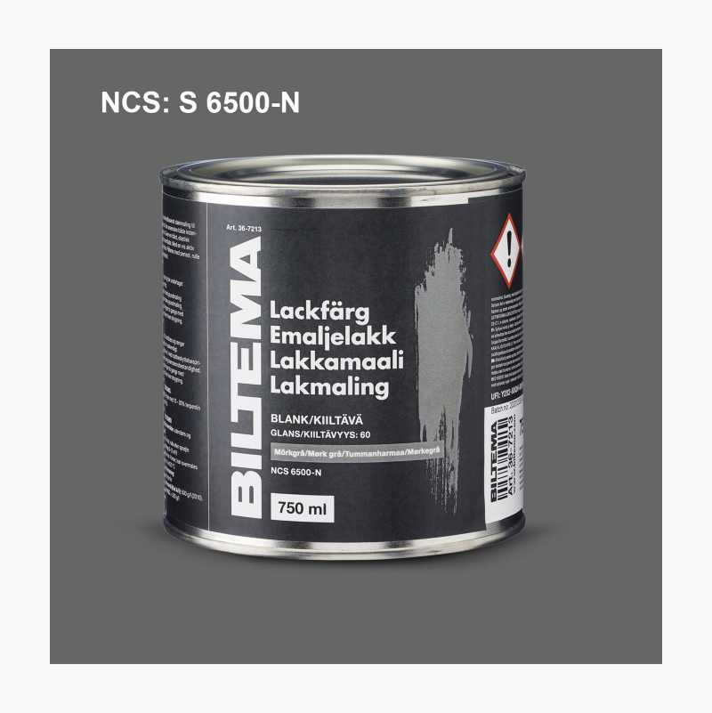 Emaljelakk, blank, mørkegrå, 0,75 L v:3956612