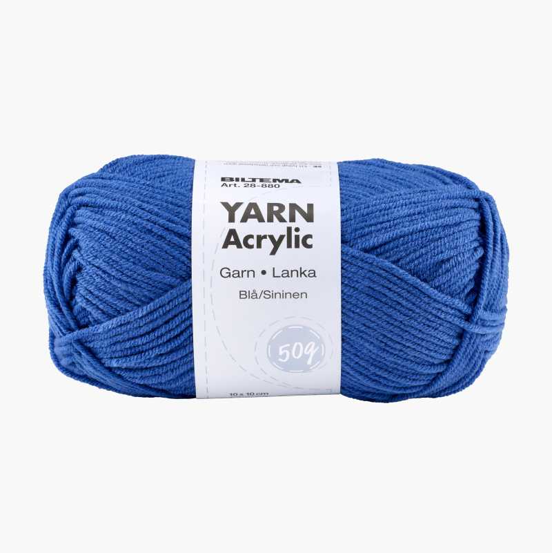 Garn, 50 g, blå v:4406185 Garn, 50 g, blå v:4406185