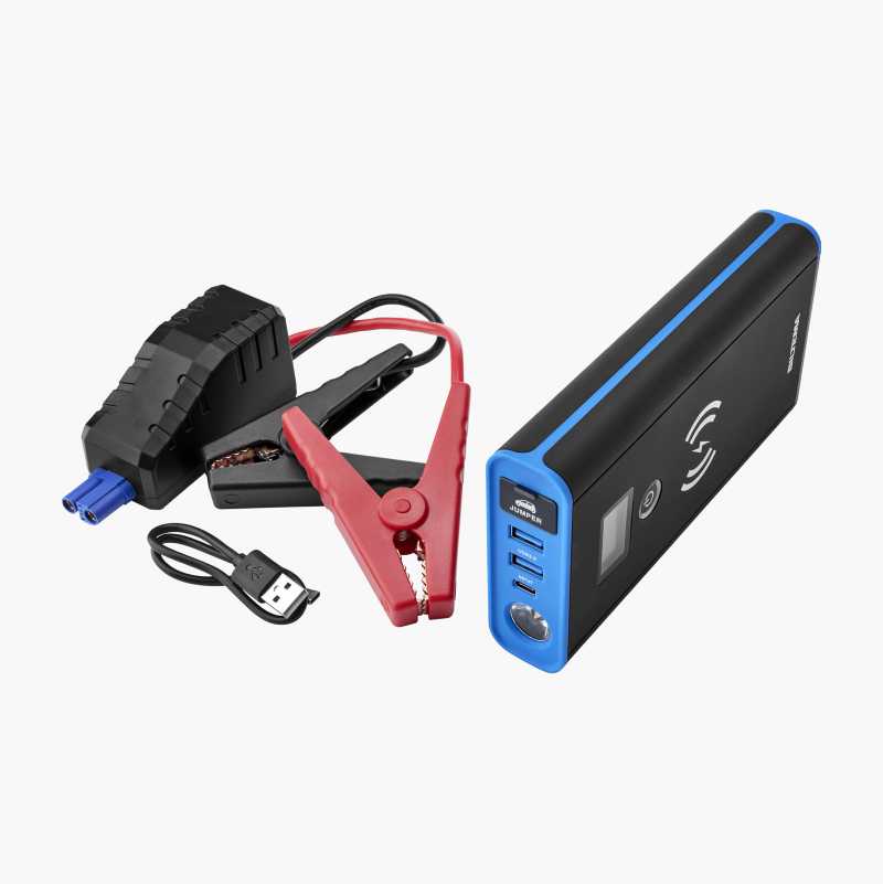 Starthjelp 12 V med trådløs powerbank, 800 A v:6656051 Starthjelp 12 V med trådløs powerbank, 800 A v:6656051