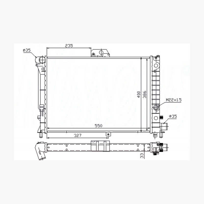 RADIATOR SAAB v:1002801 RADIATOR SAAB v:1002801