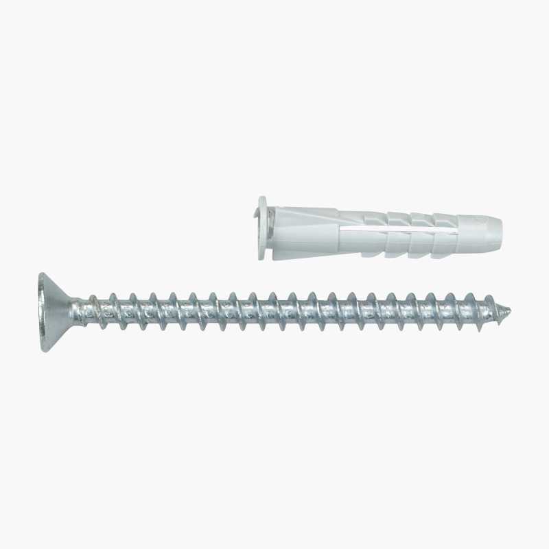 Universalplugg med skrue 8 x 50 mm, 10 stk. v:9162250
