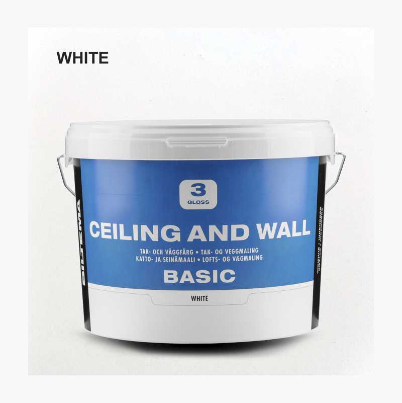 Tak- og veggmaling, helmatt, 10 L v:7800590 Tak- og veggmaling, helmatt, 10 L v:7800590