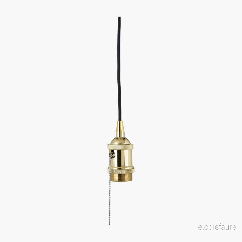 Lampeoppheng vintage, sort/messing v:3512954
