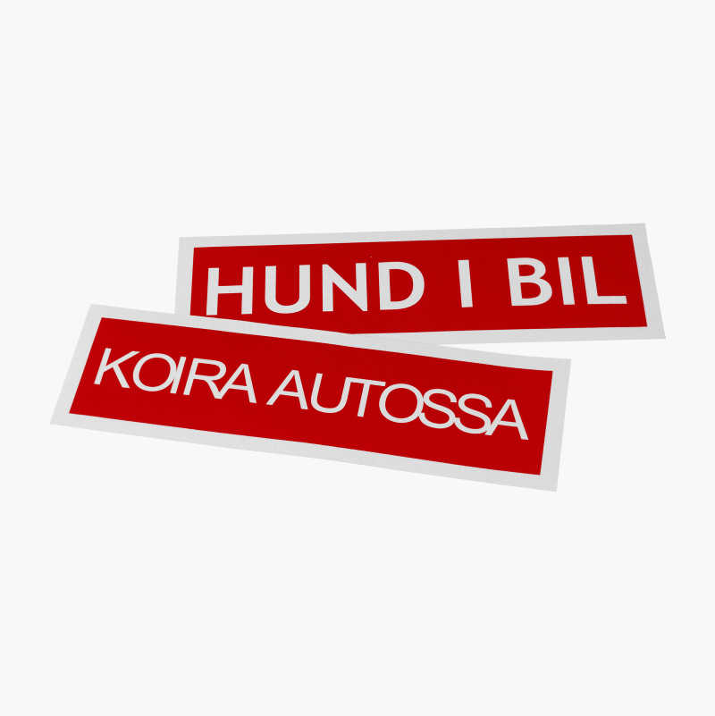 Hund i bil-dekal v:7728986