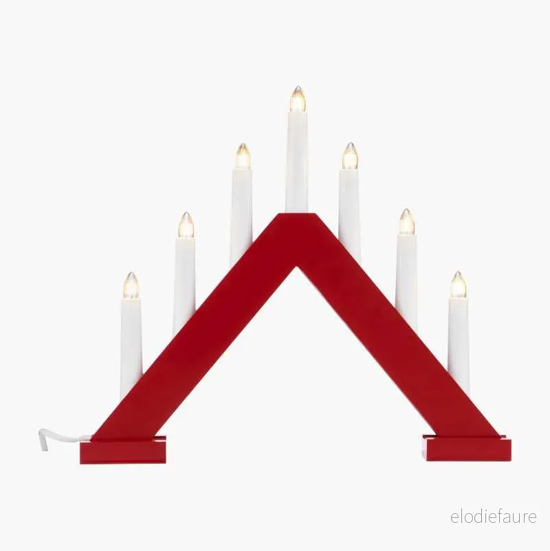 Adventsstake, 7-armet, rød v:7935158