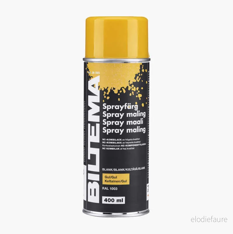Spraymaling, blank, gul, 400 ml v:8657347 Spraymaling, blank, gul, 400 ml v:8657347