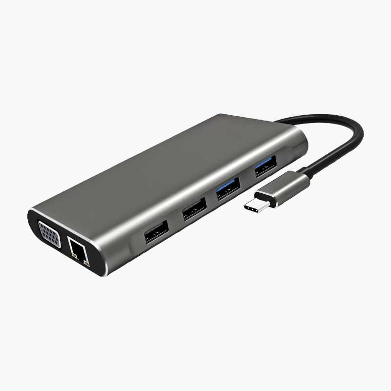 USB C-hub, 11 utganger v:9143613