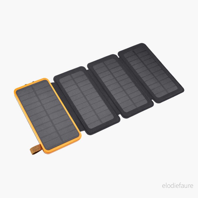Sammenleggbart solcellepanel/powerbank 8000 mAh v:8024114 Sammenleggbart solcellepanel/powerbank 8000 mAh v:8024114