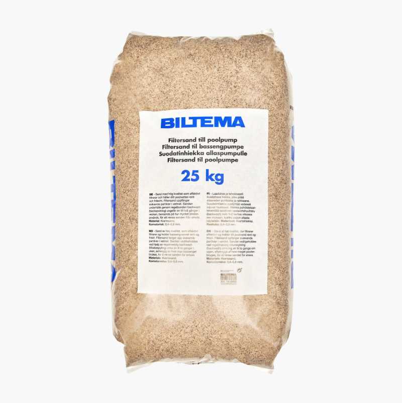 Filtersand til bassengpumpe, 25 kg v:4525072 Filtersand til bassengpumpe, 25 kg v:4525072