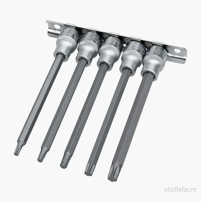 Bitspipesett 3/8", Torx, lang, 5 stk. v:1573334