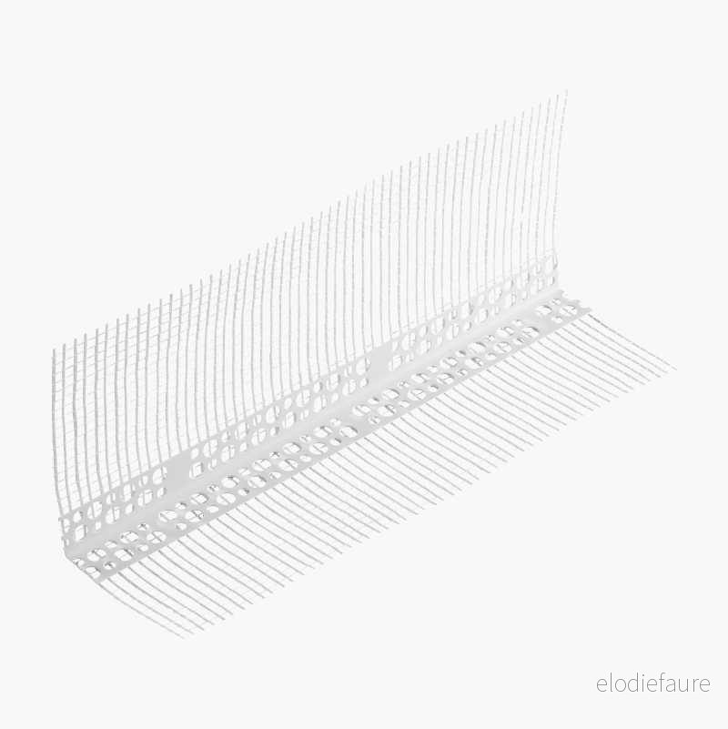 Hjørnebeskytter for gipsvegg, PVC, netting v:5104275