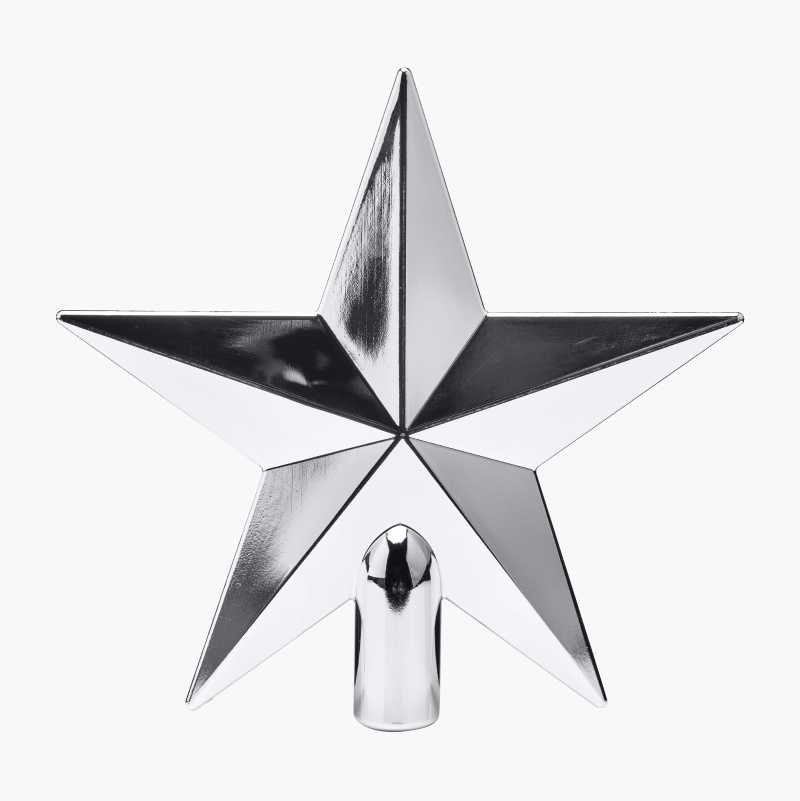 Toppstjerne, 20 cm, sølv v:5103548 Toppstjerne, 20 cm, sølv v:5103548