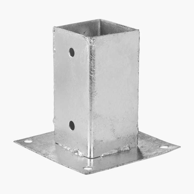 Stolpefeste med plate, 71 x 71 mm v:8076795