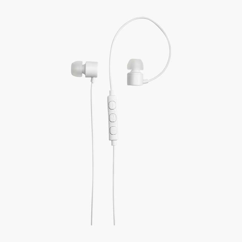 In-ear-hodetelefoner, 3,5 mm kontakt, hvit v:7051979