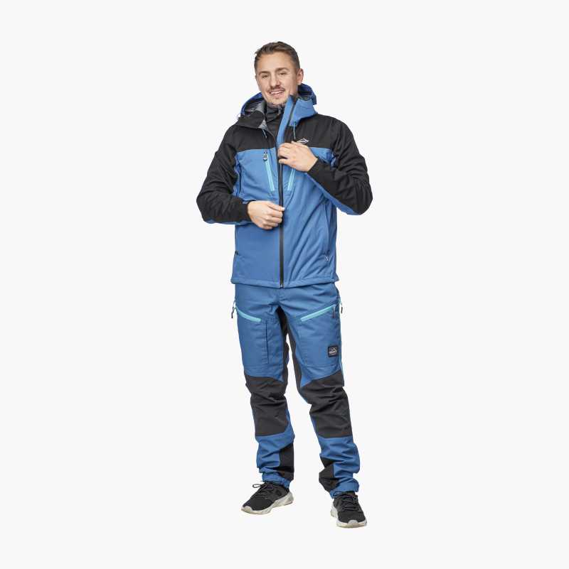Turjakke herre, blå/svart v:7468898
