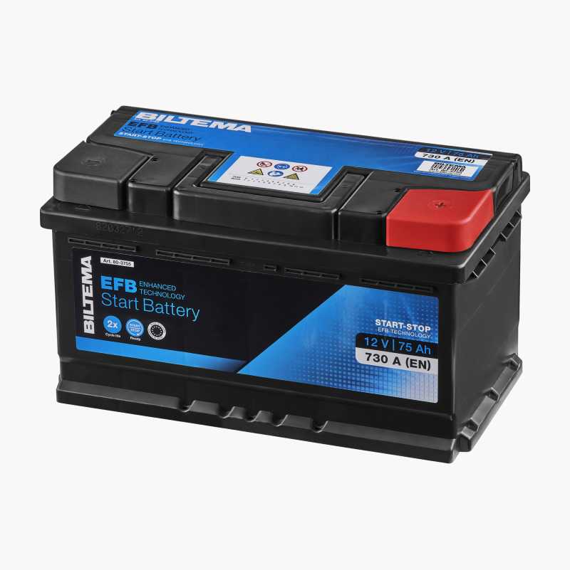 Startbatteri EFB, 12 V, 75 Ah v:6856278 Startbatteri EFB, 12 V, 75 Ah v:6856278