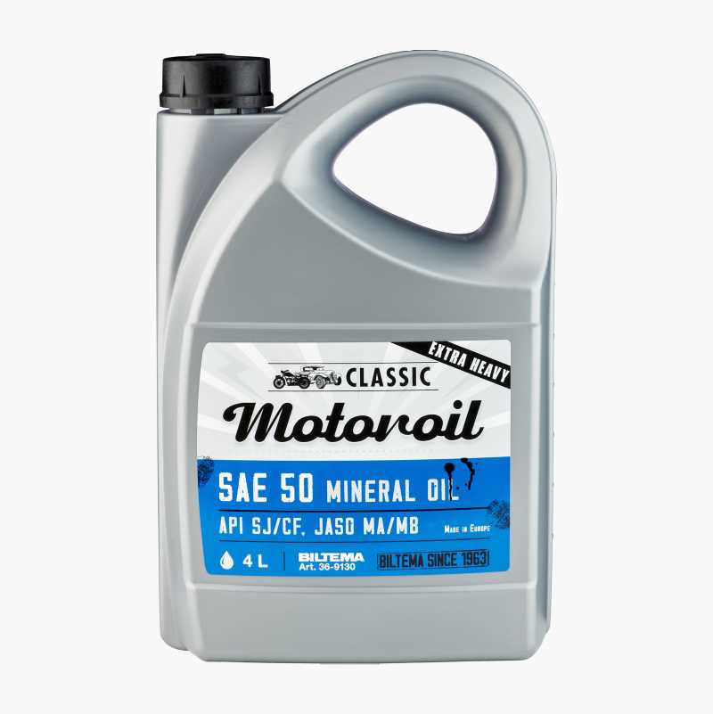 Mineralolje til veteranbiler SAE 50, 4 L v:5387098 Mineralolje til veteranbiler SAE 50, 4 L v:5387098