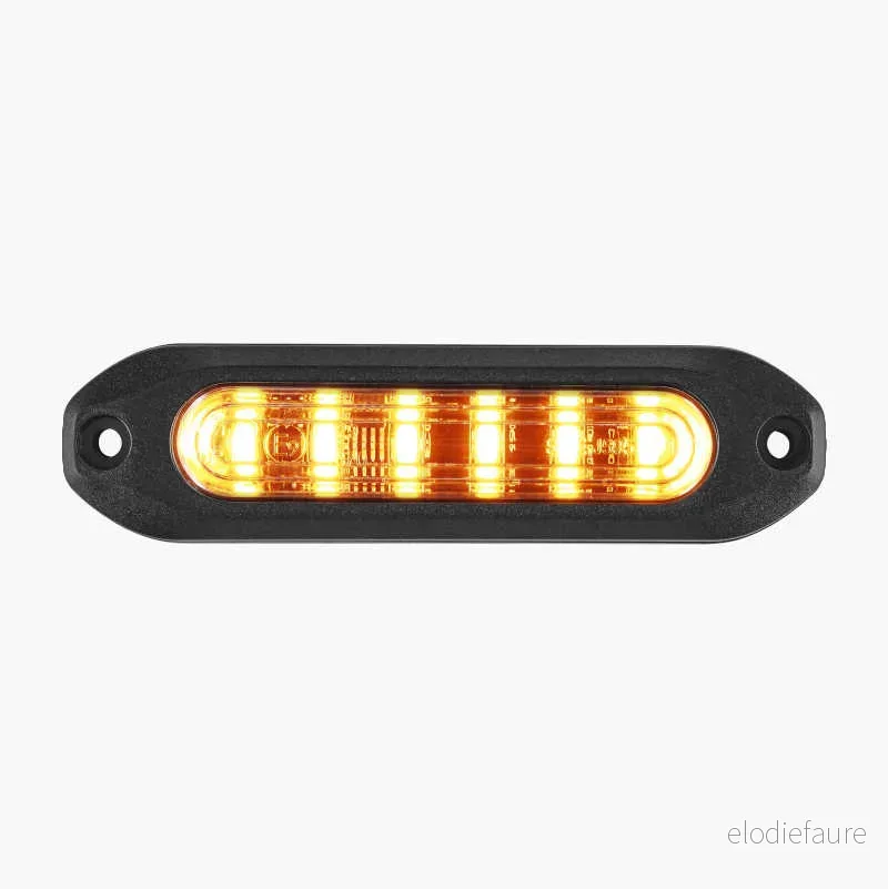 Blitslys med 6 stk. LED, oransje v:6176727 Blitslys med 6 stk. LED, oransje v:6176727