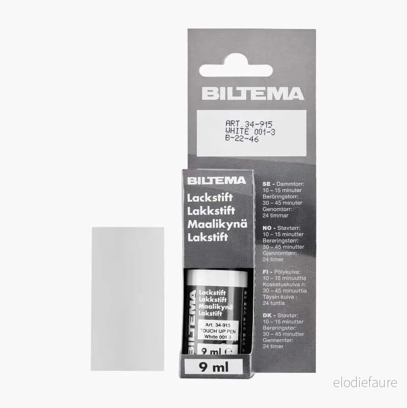 Lakkstift, hvit 001-3, 9 ml v:9589647 Lakkstift, hvit 001-3, 9 ml v:9589647