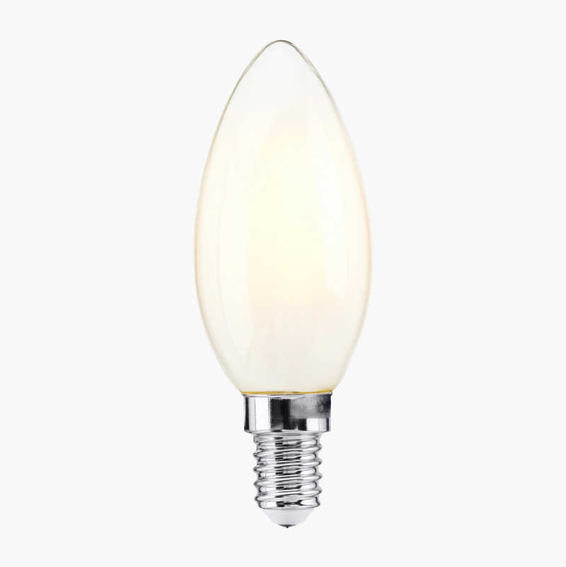 Kronelys E14, dimbar, frostet v:6571008 Kronelys E14, dimbar, frostet v:6571008