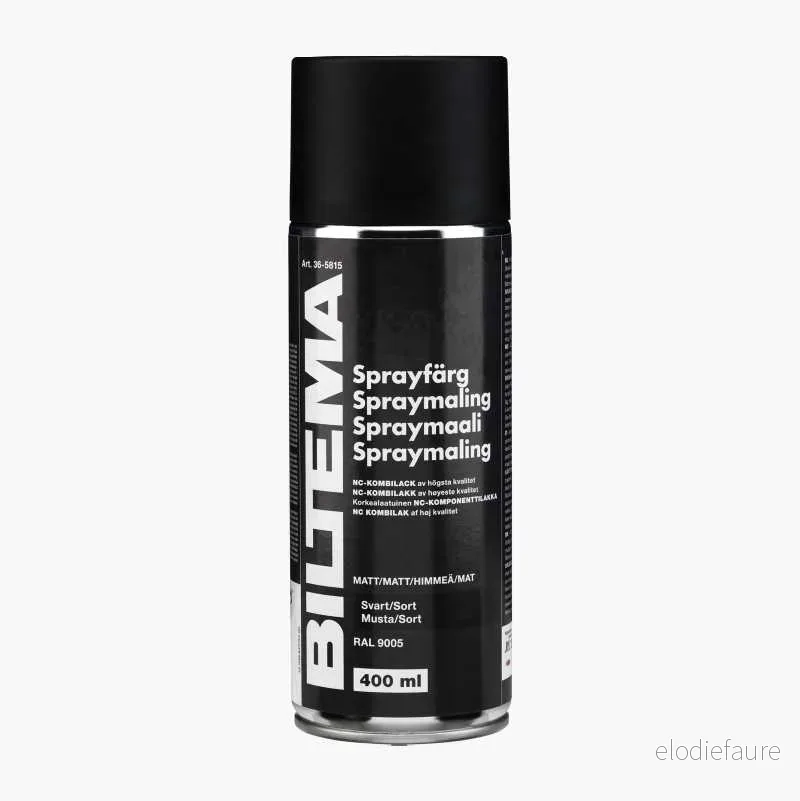 Spraymaling, matt, sort, 400 ml v:6068921