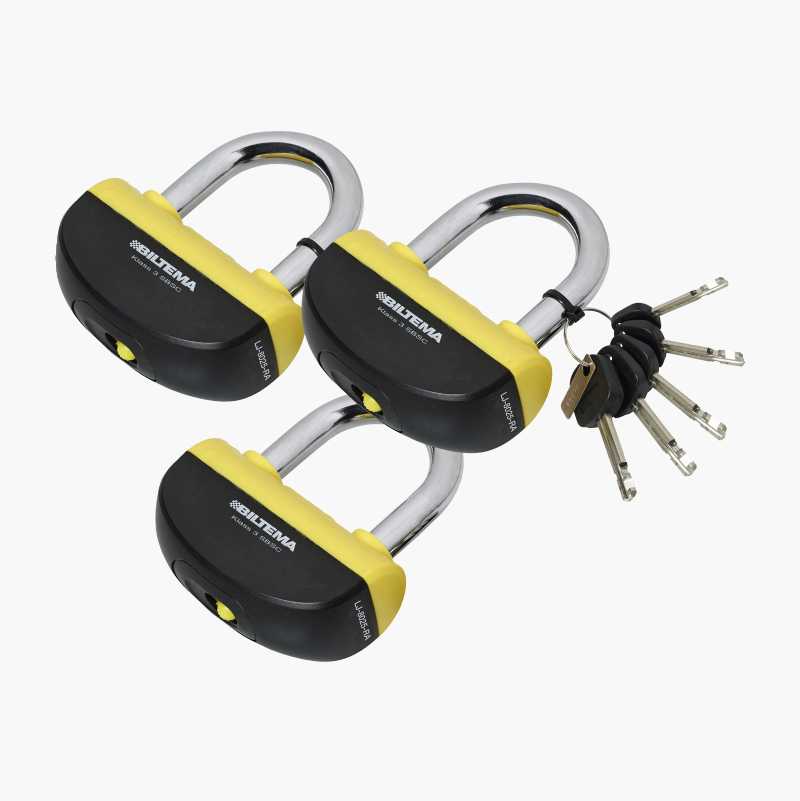 Hengelås LJ-8025-RA, klasse 3, 3-pk. v:7575805 Hengelås LJ-8025-RA, klasse 3, 3-pk. v:7575805