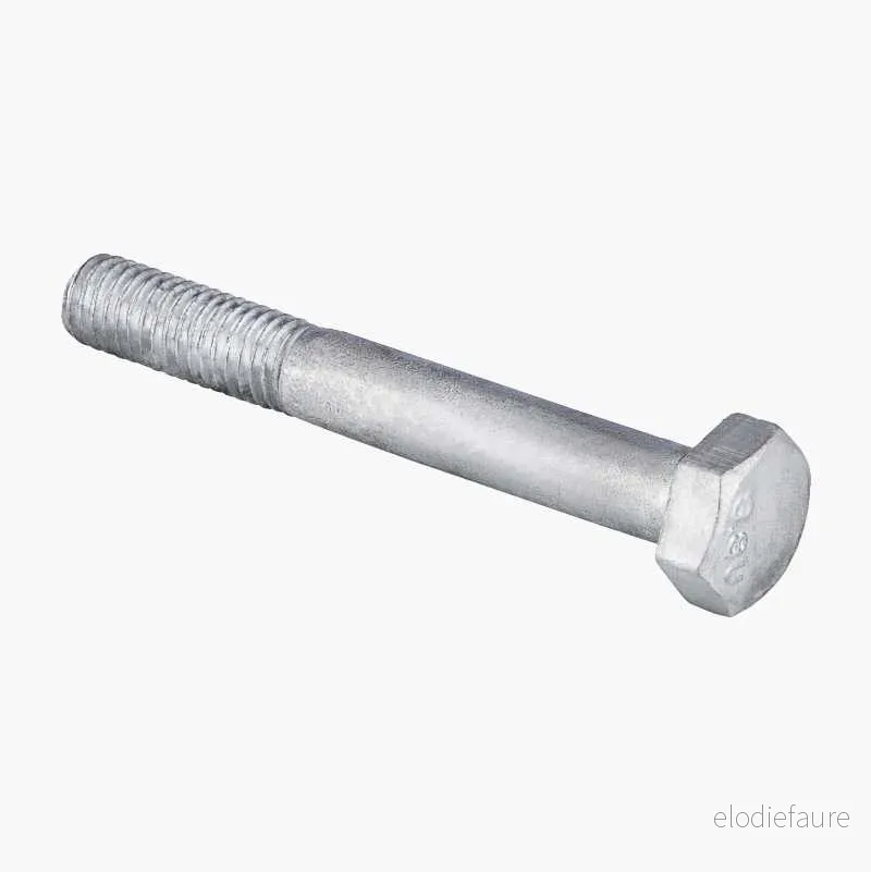 Sekskantskrue M10 x 50 mm, varmforsinket, 5 stk. v:1685866 Sekskantskrue M10 x 50 mm, varmforsinket, 5 stk. v:1685866