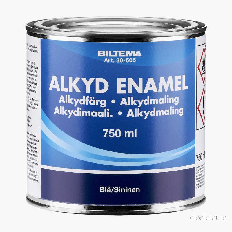 Alkydmaling, blå 0,75 liter v:1252122 Alkydmaling, blå 0,75 liter v:1252122