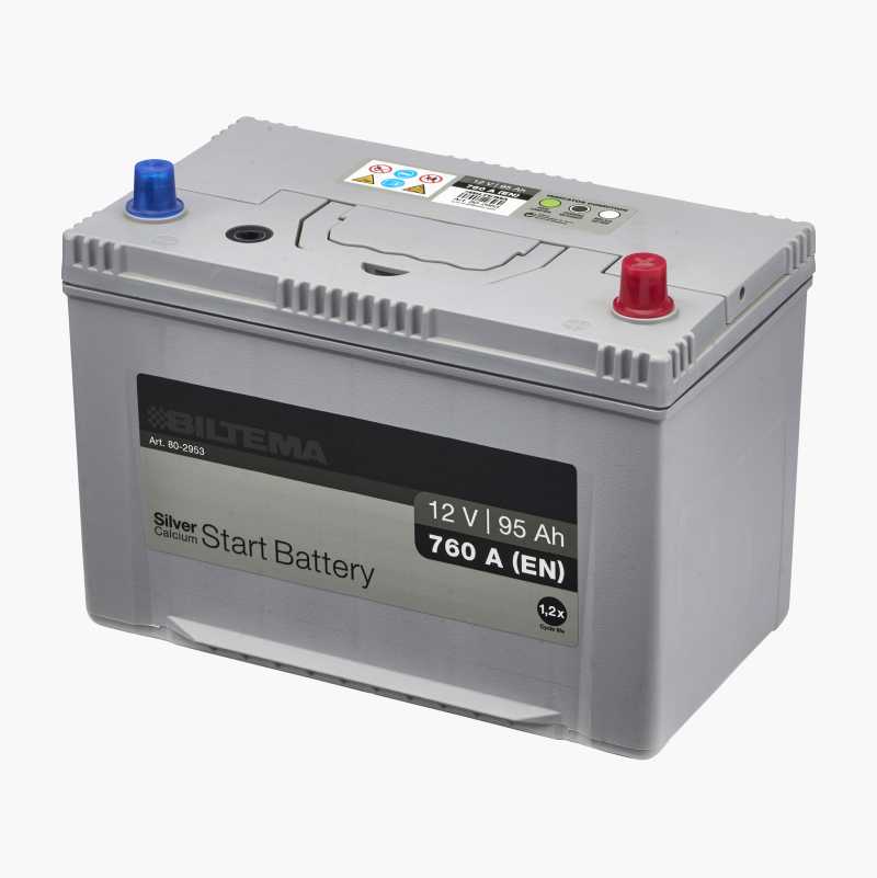 Startbatteri Sølv, 12 V, 95 Ah v:4902024