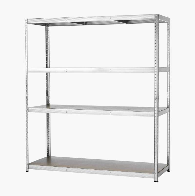 Oppbevaringshylle, 4 hylleplater, 160 x180 x 60 cm v:2655071 Oppbevaringshylle, 4 hylleplater, 160 x180 x 60 cm v:2655071