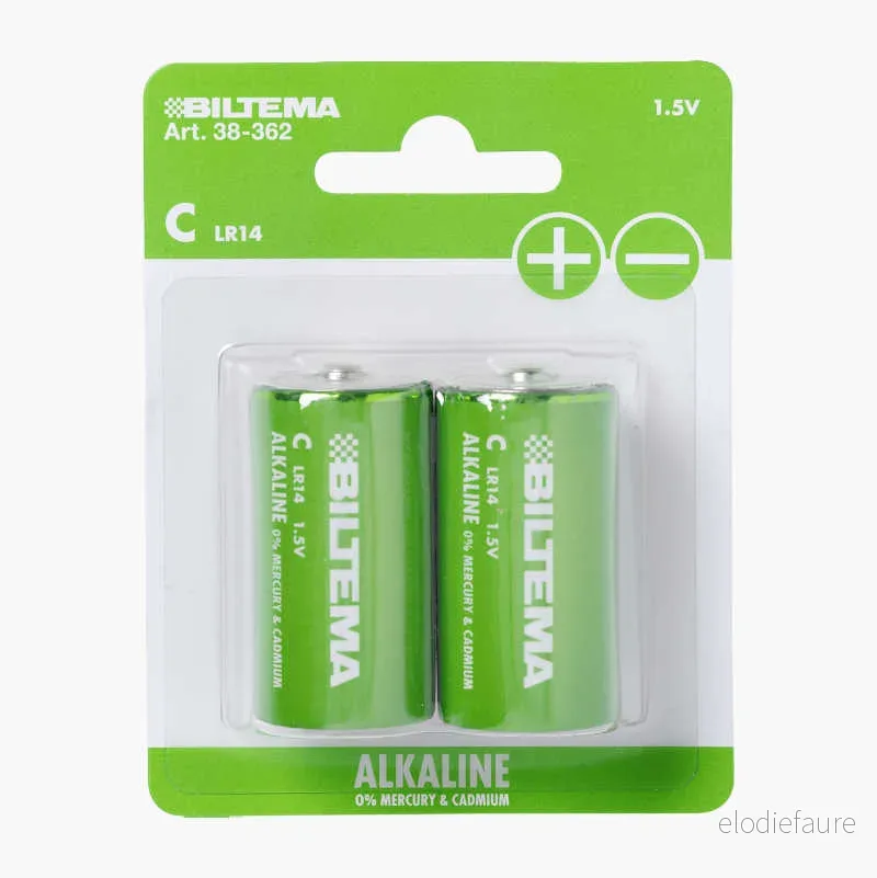 C/LR14 Alkalisk batteri, 2-pakning v:6683712 C/LR14 Alkalisk batteri, 2-pakning v:6683712