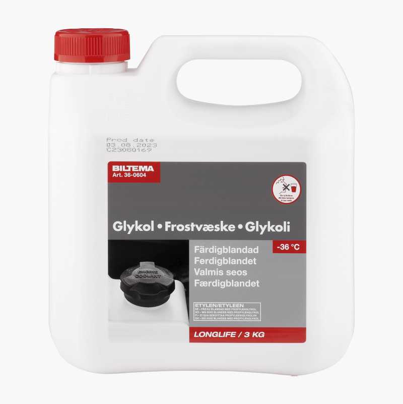 Frostvæske (G12/G12+), Longlife, ferdigblandet, 3 kg v:4779827 Frostvæske (G12/G12+), Longlife, ferdigblandet, 3 kg v:4779827