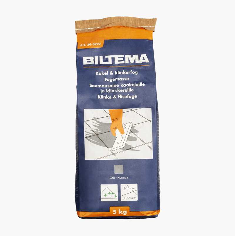 Fugemasse, grå, 5 kg v:7936736