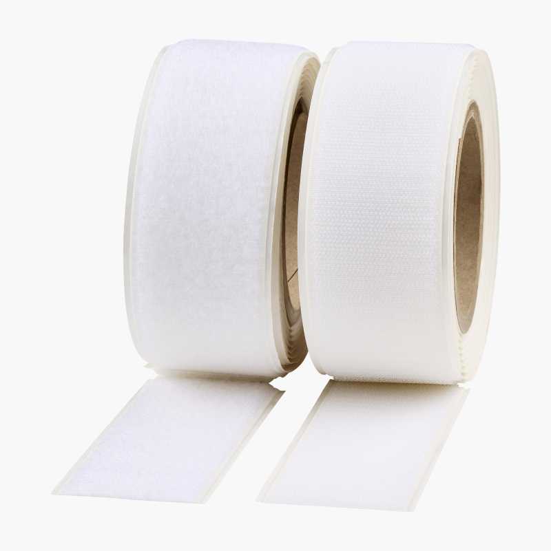 Borrelåsbånd hvit, 3 m x 50 mm v:6952589