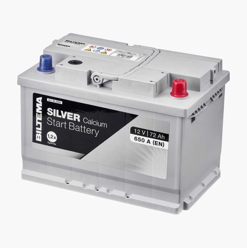Startbatteri Sølv, 12 V, 72 Ah v:7267439